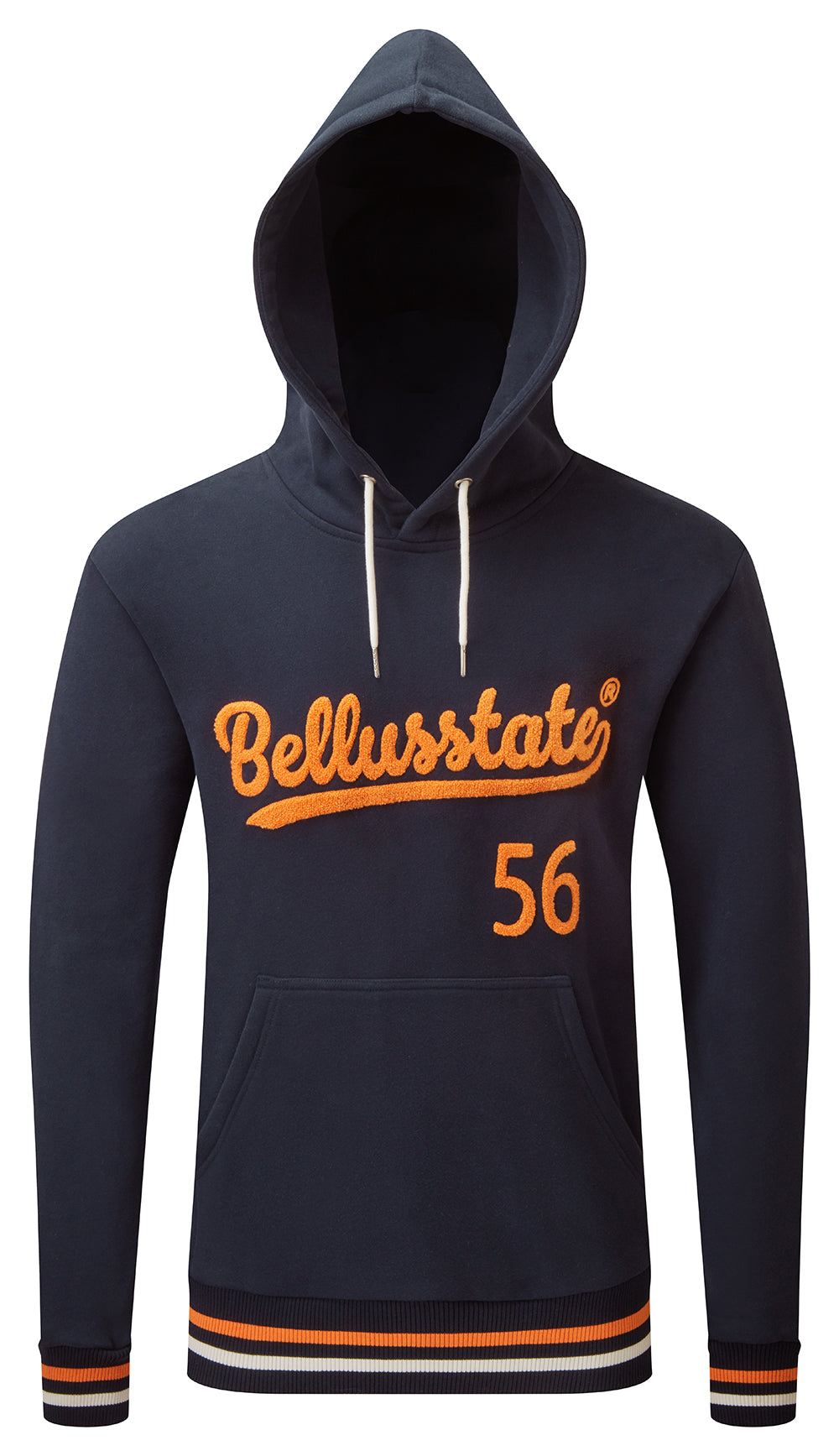 Cotton Unisex Pullover Hoodie with Chenille Logo