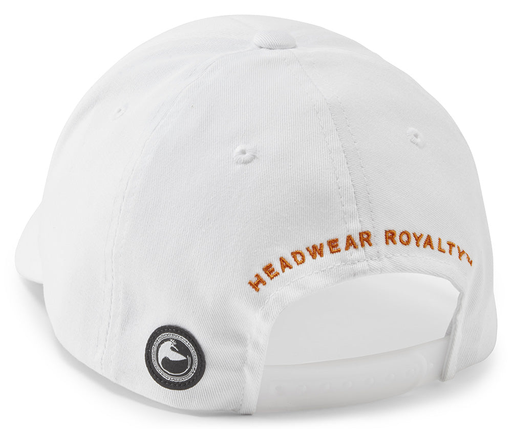 Bellusstate Motif Cotton Twill Snapback Baseball Cap White