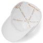 Bellusstate Motif Cotton Twill Snapback Baseball Cap White