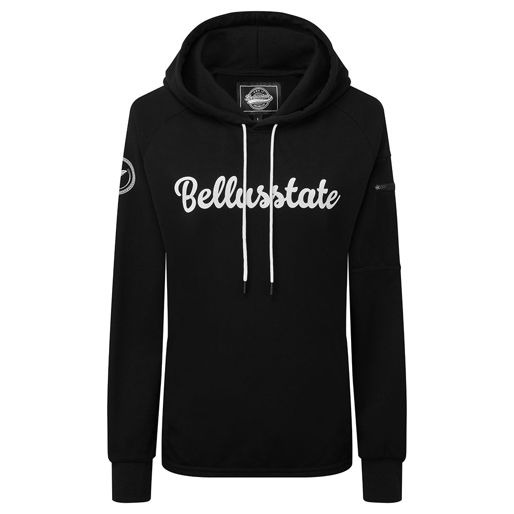 Cotton Pullover Unisex Hoodie With Bellusstate Logo